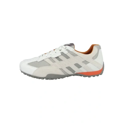 Afbeelding van Geox U Snake K Sneakers laag Optic white, Heren, Maat: 41, white Leer en textiel