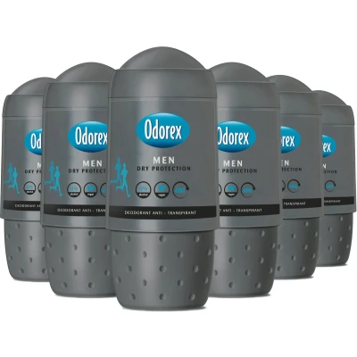 Afbeelding van 6x Odorex For Men Dry Protection Deodorant Roller 50 ml
