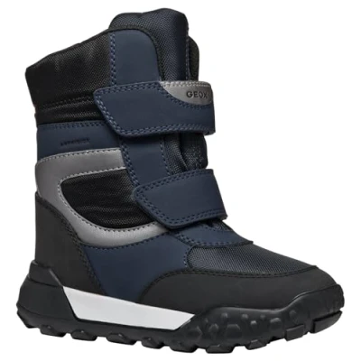 Afbeelding van Geox Trekkyup BOY ABX Snowboots voor kinderen, Maat: 24, Navy/silver Imitatieleer/ textiel
