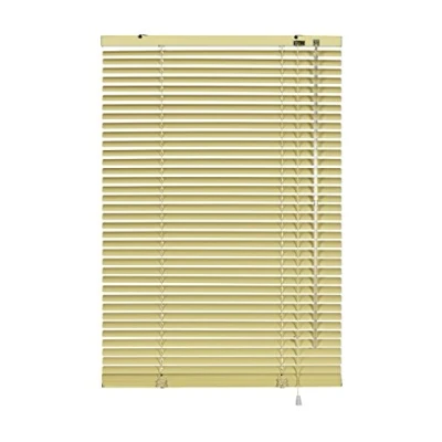 Afbeelding van GARDINIA aluminium jaloezie, privacybescherming en zonwering, wand plafondmontage, inclusief alle montage onderdelen, jaloezieën, beige, 40 x 175 cm (BxH)