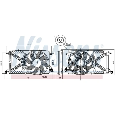 Afbeelding van Koelventilatorwiel NISSENS 85827