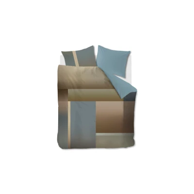 Afbeelding van Kardol Sloane Square dekbedovertrek Tweepersoons 200x200/220 Blauw Grijs