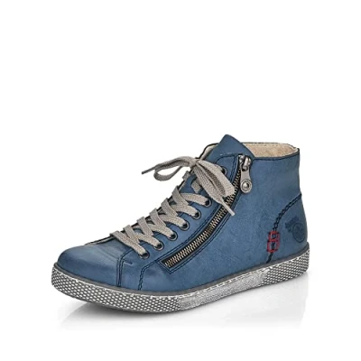 Afbeelding van Rieker Dames enkellaarsjes Z1221, Blauw 14.