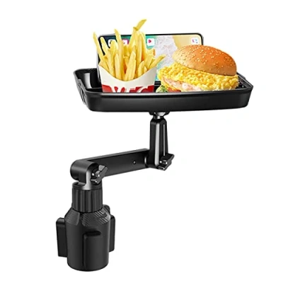 Afbeelding van bekerhouder lade, auto 360 verstelbare uitbreidbaar, antislip, gebruikt voor eetkamer, draagbare interne opslag accessoires