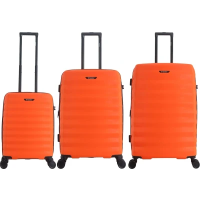 Afbeelding van Saxoline Flow Harde koffer set / Trolley Reiskoffer (S/M/L) Oranje