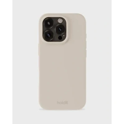 Afbeelding van Holdit Hoesje Geschikt voor iPhone 16 Pro Siliconen Silicone Case Beige