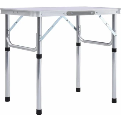 Afbeelding van Campingtafel inklapbaar 60x45 cm aluminium wit