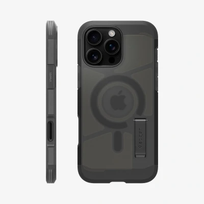 Afbeelding van Spigen Beschermhoes voor iPhone 16 Pro Max, Tough Armor T (AI) MagFit, [Camera Control knop] 6,9 inch Frost zwart