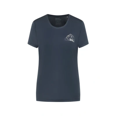 Afbeelding van Jack Wolfskin Sport Tshirt, Dames, Maat: Large, Mtn midnight sky