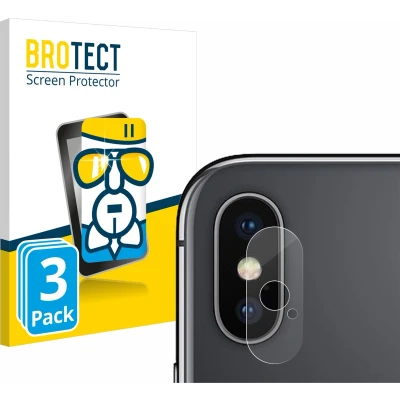 Afbeelding van BROTECT AirGlass kogelwerende glasfolie (3 Stuk, Apple iPhone X), Smartphone beschermfolie, Transparant