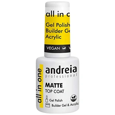 Afbeelding van Nagellak Andreia All In One Matte Top Coat (10,5 ml)