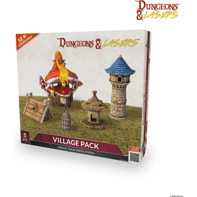 Afbeelding van Dungeons and Lasers VILLAGE PACK RPG Terrein Roleplaying Games Geschikt voor DND 5E