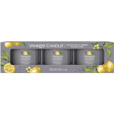 Afbeelding van Yankee Candle Giftset Black Tea &amp; Lemon 3 Stuks