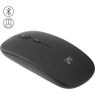 Afbeelding van iMoshion Draadloze Muis voor Laptop en Computer Oplaadbaar via Kabel Rechts Linkshandig Stille Klik Zwart
