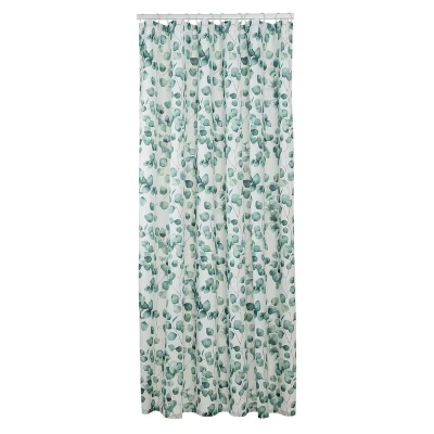 Afbeelding van Sealskin Ayra Douchegordijn 180x200 cm Polyester Groen / Wit