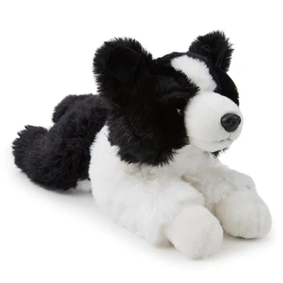 Afbeelding van Zappi Co Border Collie pluche speelgoed (30 cm) schattige zachte herdershond, milieuvriendelijk, beste vriend van kinderen voor comfort en spel, 100% gerecycled