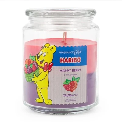 Afbeelding van Haribo 2 Layer kaars Happy Berry 510 gr