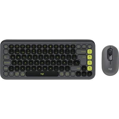 Afbeelding van Logitech POP ICON COMBO Set met toetsenbord en muis Bluetooth Easy Switch 3 apparaten, Multimediatoetsen, Multipair functie QWERTZ, Duits Graphite