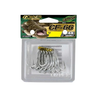 Afbeelding van Owner CF 66 Catfish Treble Haken #2/0 (5 stuks) Dreggen