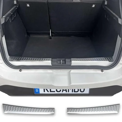 Afbeelding van Bumperbescherming van mat roestvrij staal, compatibel met Dacia Sandero III, DJF, bouwjaar vanaf 2021 RECAMBO