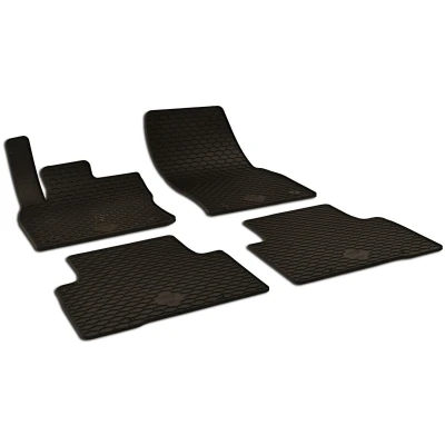 Afbeelding van WALSER 50811 Vloermatset Rubber voor en achter 4 zwart VOLKSWAGEN: Touran II, Transporter 6 Bus,