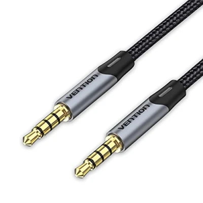 Afbeelding van VENTION 3,5 mm AUX kabel 1,5 m 4 polige TRRS microfoonkabel naar stereo jack hoofdtelefoonkabel mannelijk lead compatibel met microfoonheadset,