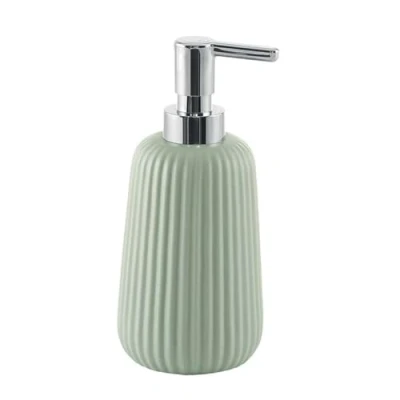 Afbeelding van Gedy Marika Zeepdispenser van keramiek, groen, 8 x 18 cm
