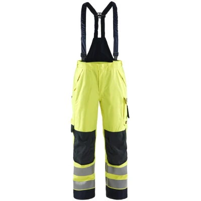 Afbeelding van Blaklader Multinorm shell werkbroek 1881 1532 High Vis Geel/Marineblauw XXL