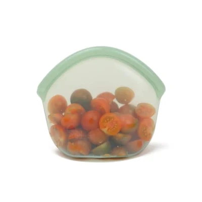 Afbeelding van Food Huggers Hugger Bag Bewaarzak 400 ML Siliconen zak Voedsel bewaren Milieuvriendelijk optie