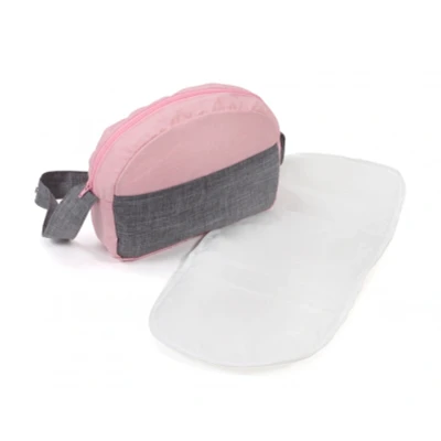 Afbeelding van Bayer Chic Poppenluiertas (Lichtgrijs/Roze)