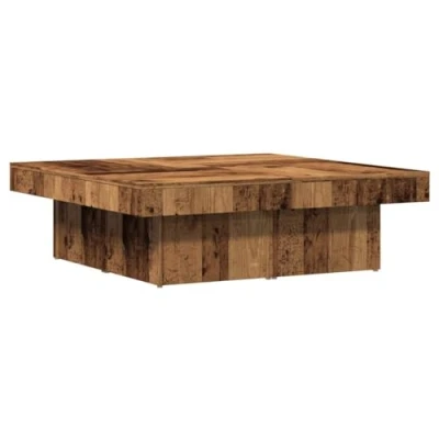 Image de vidaXL Table basse vieux bois 90x90x28 cm d&#039;ingénierie856554