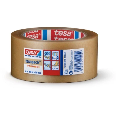 Afbeelding van tesa PVC 04124 00343 00 Pakband tesapack 4124 Chamois (l x b) 66 m 50 mm 1 stuk(s)