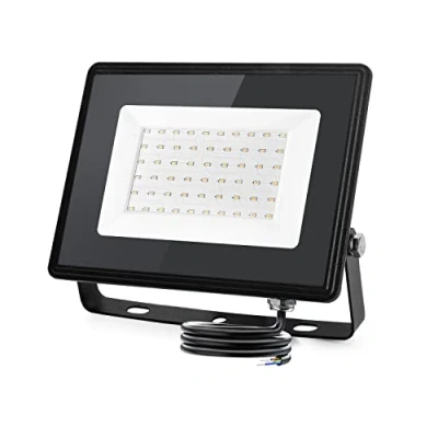 Afbeelding van Aigostar led buitenspot, 50 W, 5400 lumen, natuurlijk wit, 4000 K, spot voor buiten, energiebesparend, 85%, IP65, waterdicht, veiligheidslicht, tuin, terras, binnenplaats, garage