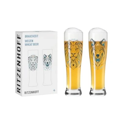 Afbeelding van Ritzenhoff Brauchzeit wit bierglas 27/28