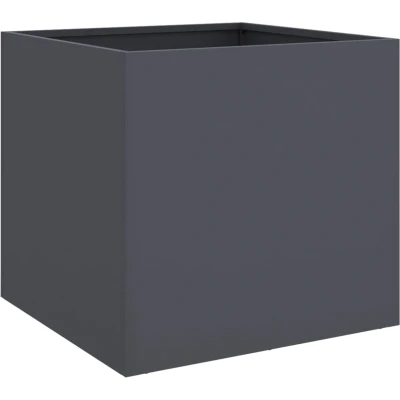 Afbeelding van Plantenbak 42x40x39 cm koudgewalst staal antraciet