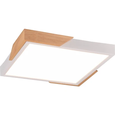 Afbeelding van Reality LED Plafondlamp Plafondverlichting 20W Warm Wit 3000K Dimbaar Vierkant Kunststof
