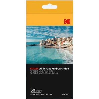 Afbeelding van Kodak Dyesub Cartridge geschikt voor Mini Printer 2 en Minishot camera 50 stuks fotopapier