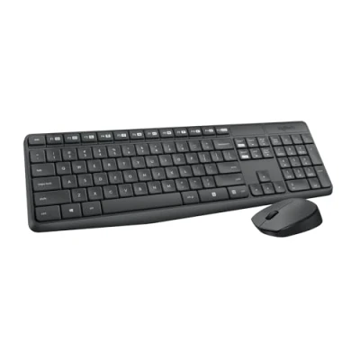 Afbeelding van Toetsenbord Logitech MK235 Qwerty +muis zwart