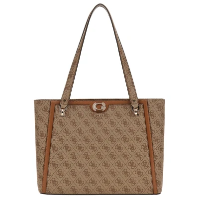 Afbeelding van Guess Orlina LOGO NOEL TOTE Handtas, Dames, Maat: One Size, Latte logo/brown
