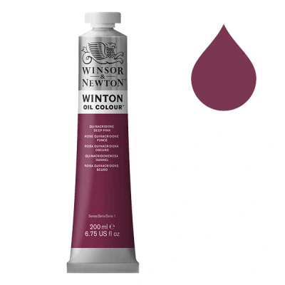 Image de Winsor &amp; Newton Winton peinture à l&#039;huile (200ml) 250 rose quinacridone foncé