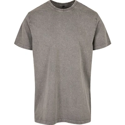 Afbeelding van Build your Brand Acid Washed Heavy Oversize Tee BY189 Asphalt