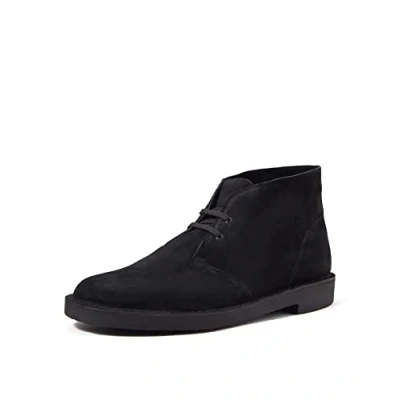 Afbeelding van Clarks Desert Boot Bushacre 3 Chukka laarzen voor heren, Black Sde, 41.5 EU