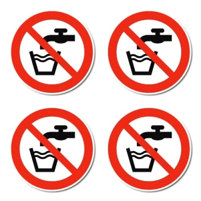 Afbeelding van Set van 4 stickers P005, DIN EN ISO 7010, ASR A1.3, diameter 7,5 cm