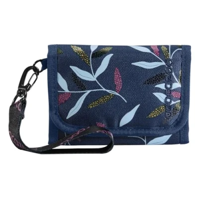 Afbeelding van coocazoo Portemonnee met binnen en buitenvenster, vak voor munten kaarten, klittenbandsluiting, polyester, 3e klasse, Boho Glam Blauw