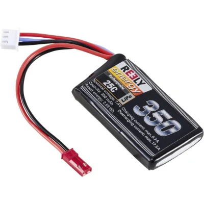 Afbeelding van Reely LiPo accupack 7.4 V 350 mAh Aantal cellen: 2 25 C Softcase BEC