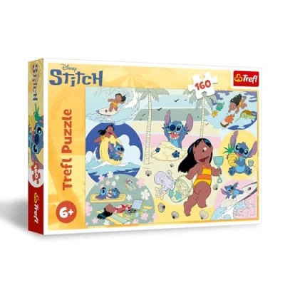 Afbeelding van Trefl Lilo &amp; Stitch, La Règne de Stitch Puzzle 160 Pièces Puzzles colorés avec et Divertissement Créatif, Loisir pour les Enfants à partir 6 ans