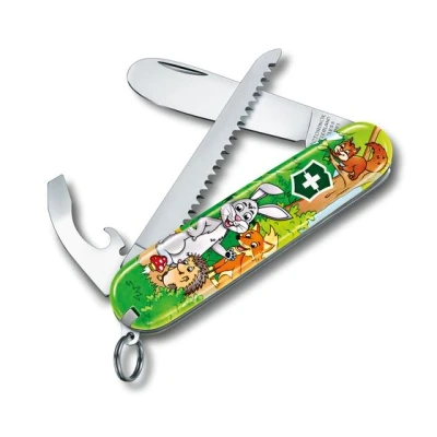 Afbeelding van My First Victorinox Junior Zakmes Rabbit Editie 9 Functies met Nekkoord en Kleurboek