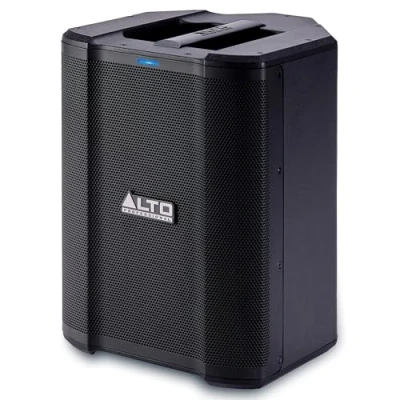 Afbeelding van Alto Professional Busker Draagbare versterkte luidspreker 200 W met oplaadbare batterij, Bluetooth, 3 kanaals mixer, Alesis FX, app bediening, USB opladen