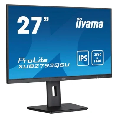 Image de iiyama ProLite XUB2793QSU B7 Écran LED 27&quot; 2560 x 1440 QHD @ 100 Hz IPS 300 cd/m² 1300:1 1 ms HDMI, DisplayPort haut parleurs noir, mat
