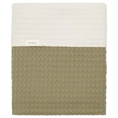 Afbeelding van Koeka Deken Wieg Wafel Fleece Moss